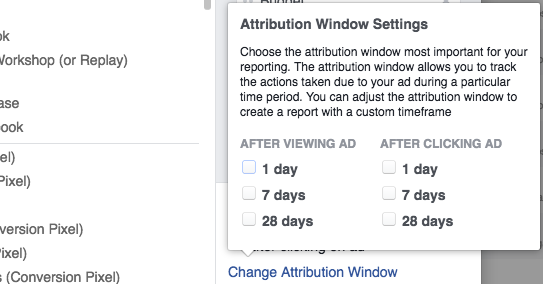 Facebook Attribution Window