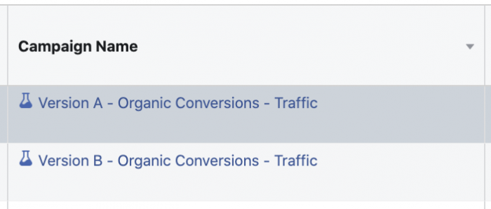 Facebook Ad Set Split Test Duplication