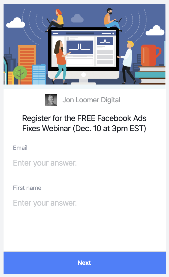 Facebook Lead Ads A Complete Guide Jon Loomer Digital