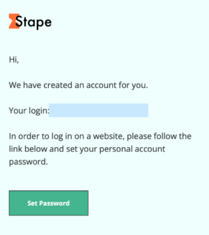 Stape email