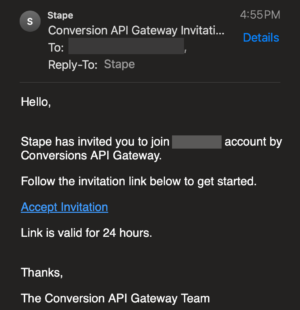 API Gateway Invitation
